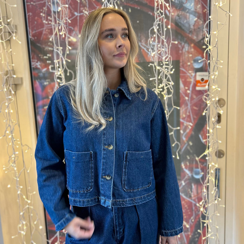 ONLY - DENIMJAKKE - LERIN 15338904 - DARK BLUE DENIM