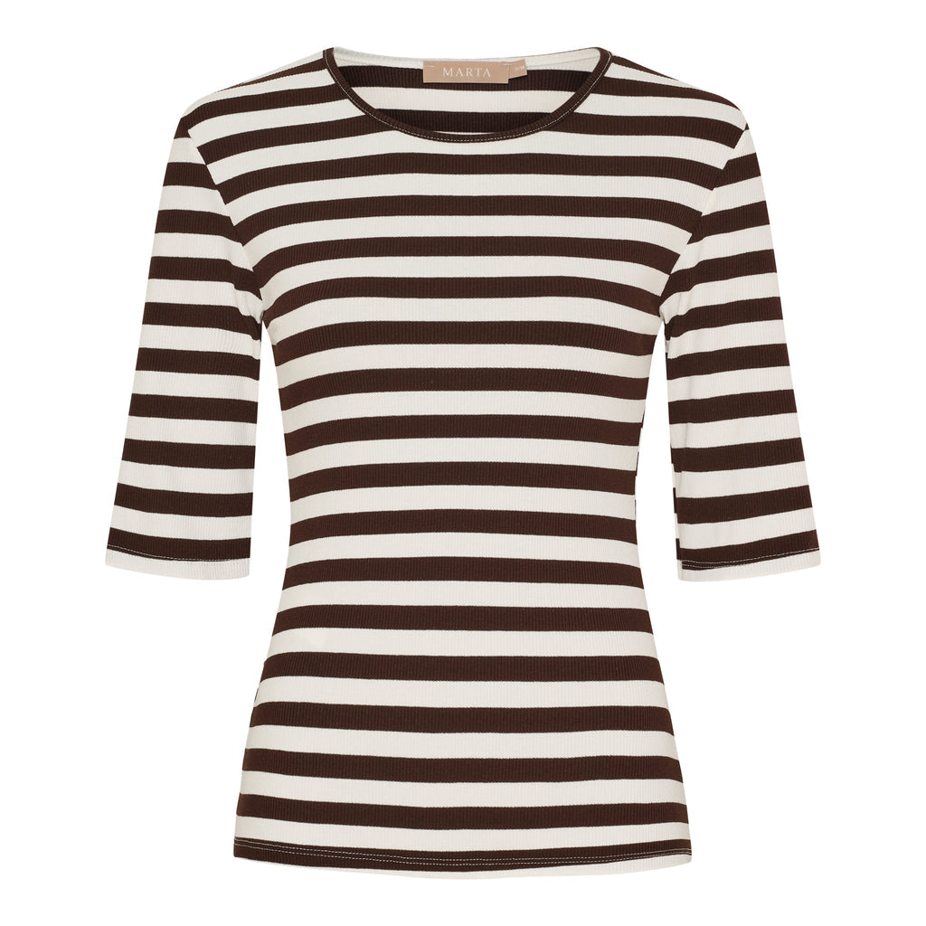 MARTA DU CHATEAU - T-SHIRT - NENA 7524 - MARONE