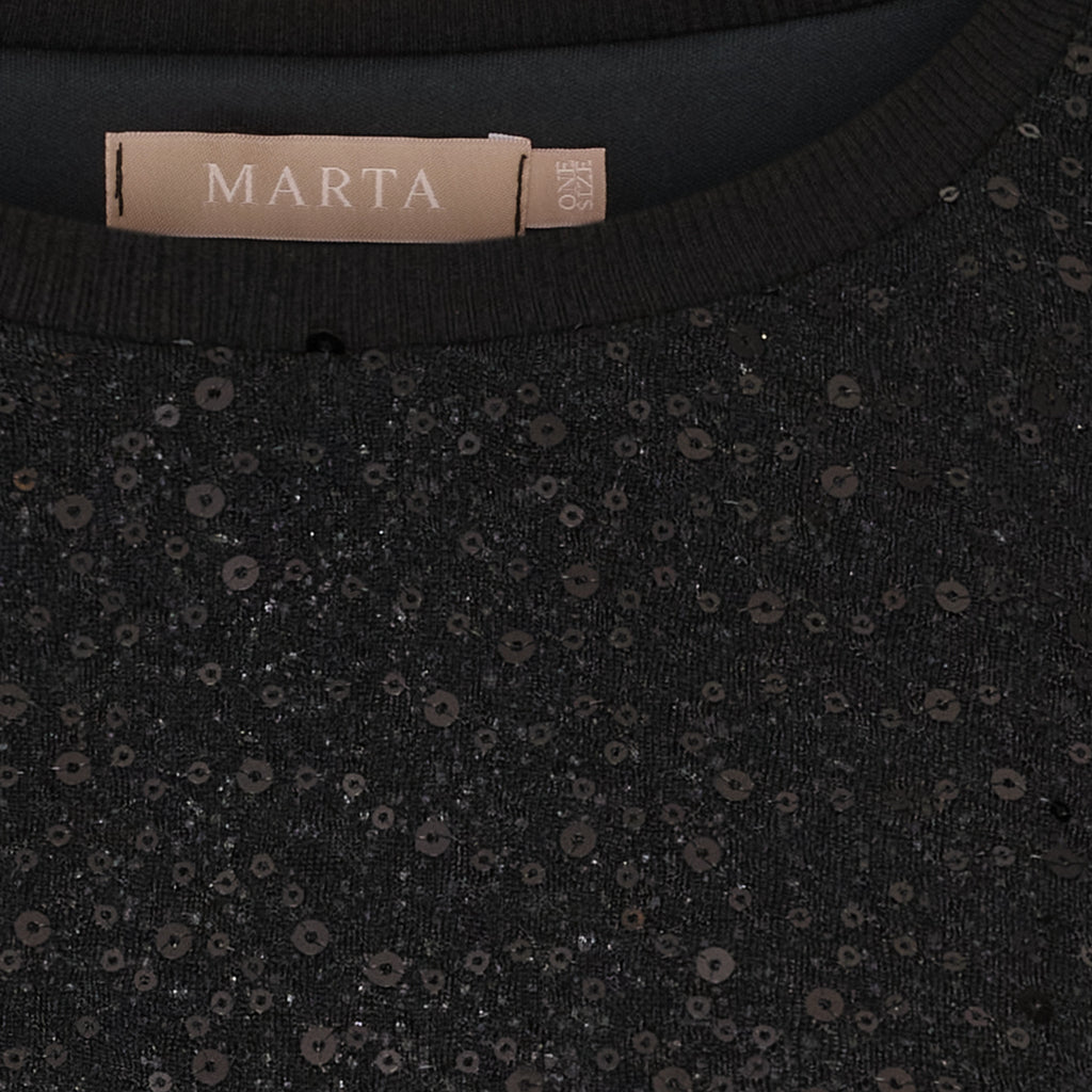 MARTA DU CHATEAU - BLUSE - NYNNE 7693 - SORT