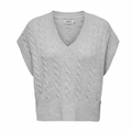 ONLY - VEST - MELODY 15337215 - LIGHT GREY MELANGE