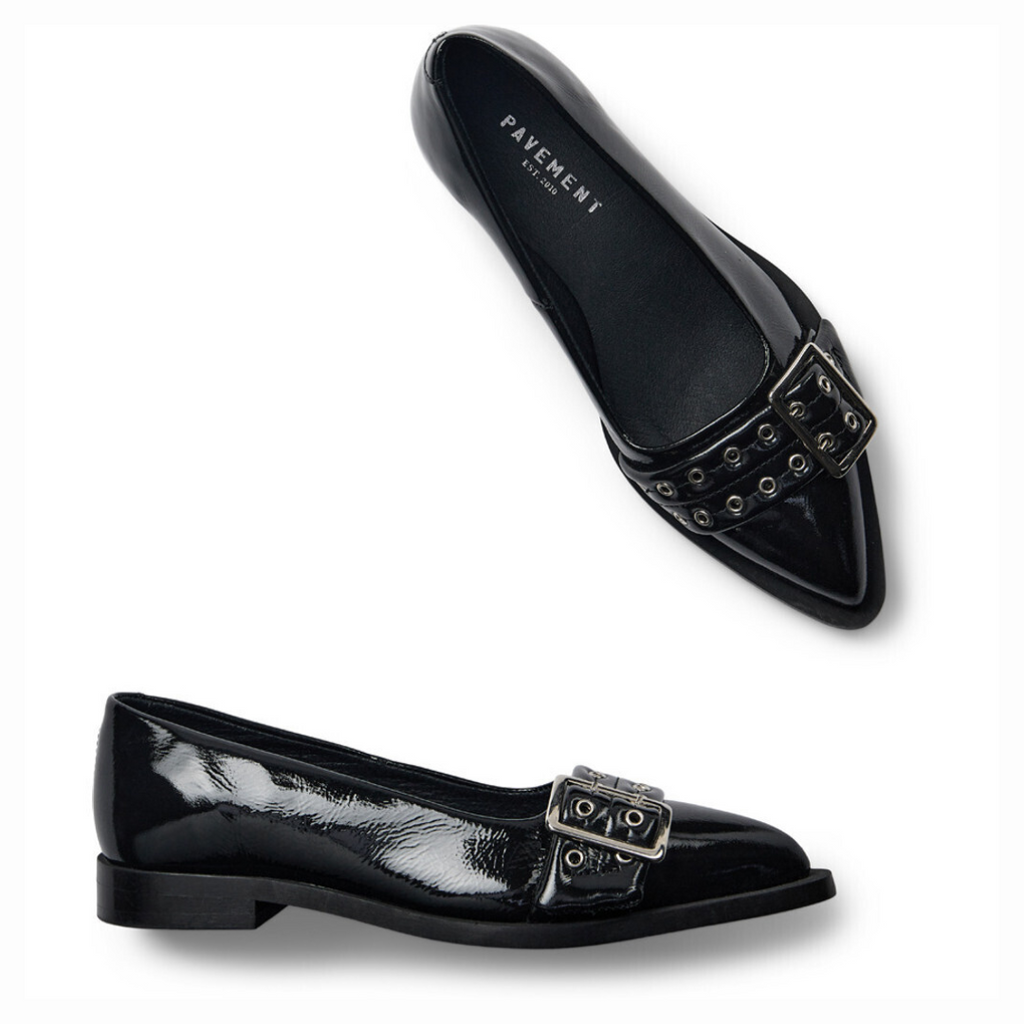 PAVEMENT - BALLERINA - SASO LOW 23185 - SORT PATENT