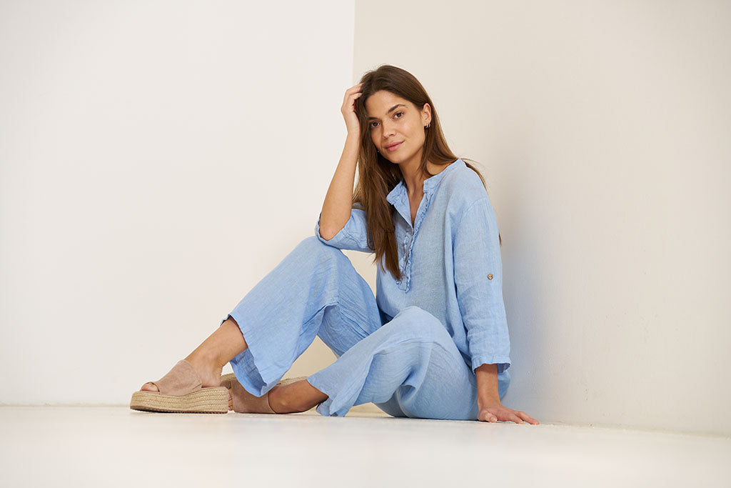 MARTA DU CHATEAU - SKJORTE - BONNIE 85137 - CELESTE 2389
