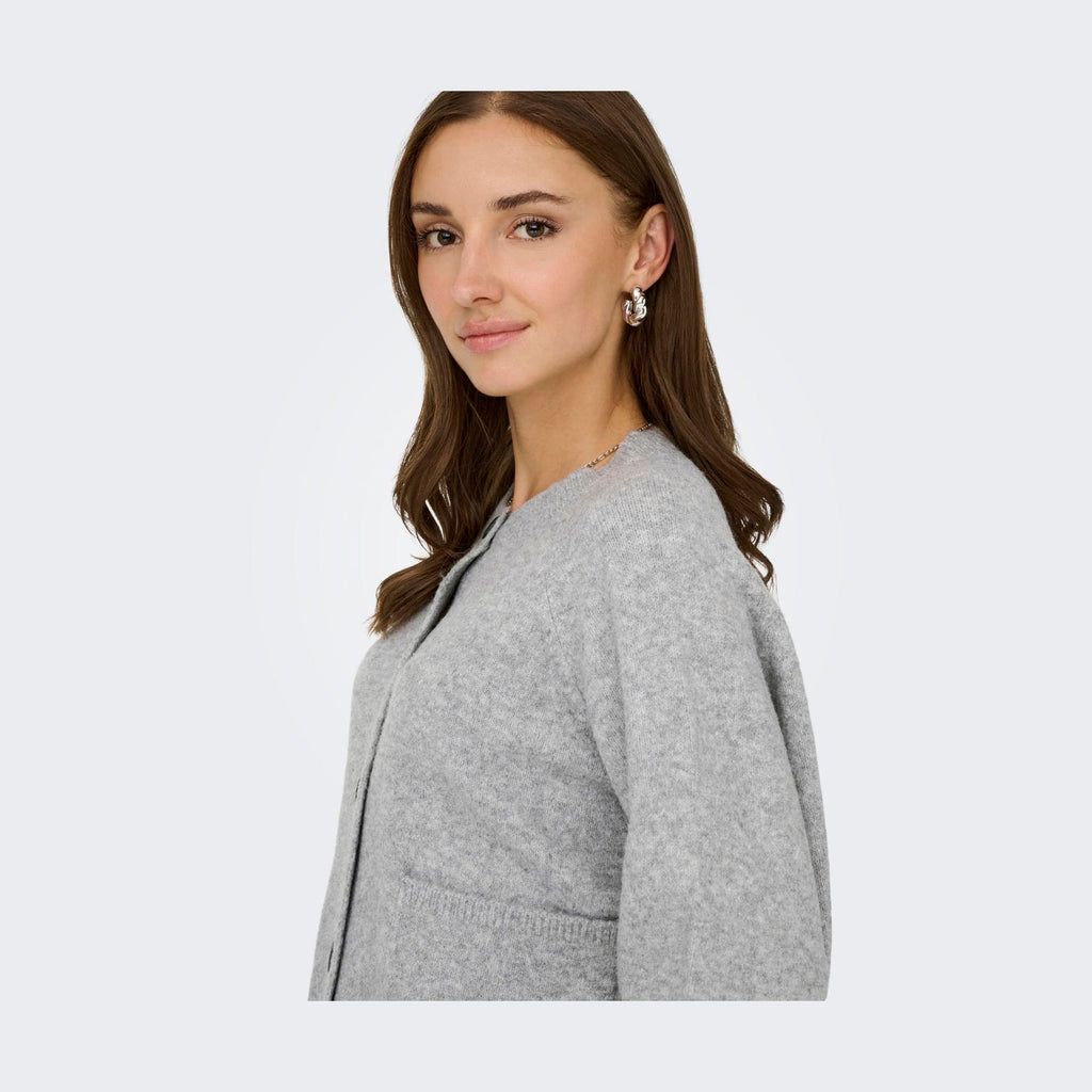 ONLY - CARDIGAN - PIEMONTE 15344118 - LIGHT GREY MELANGE