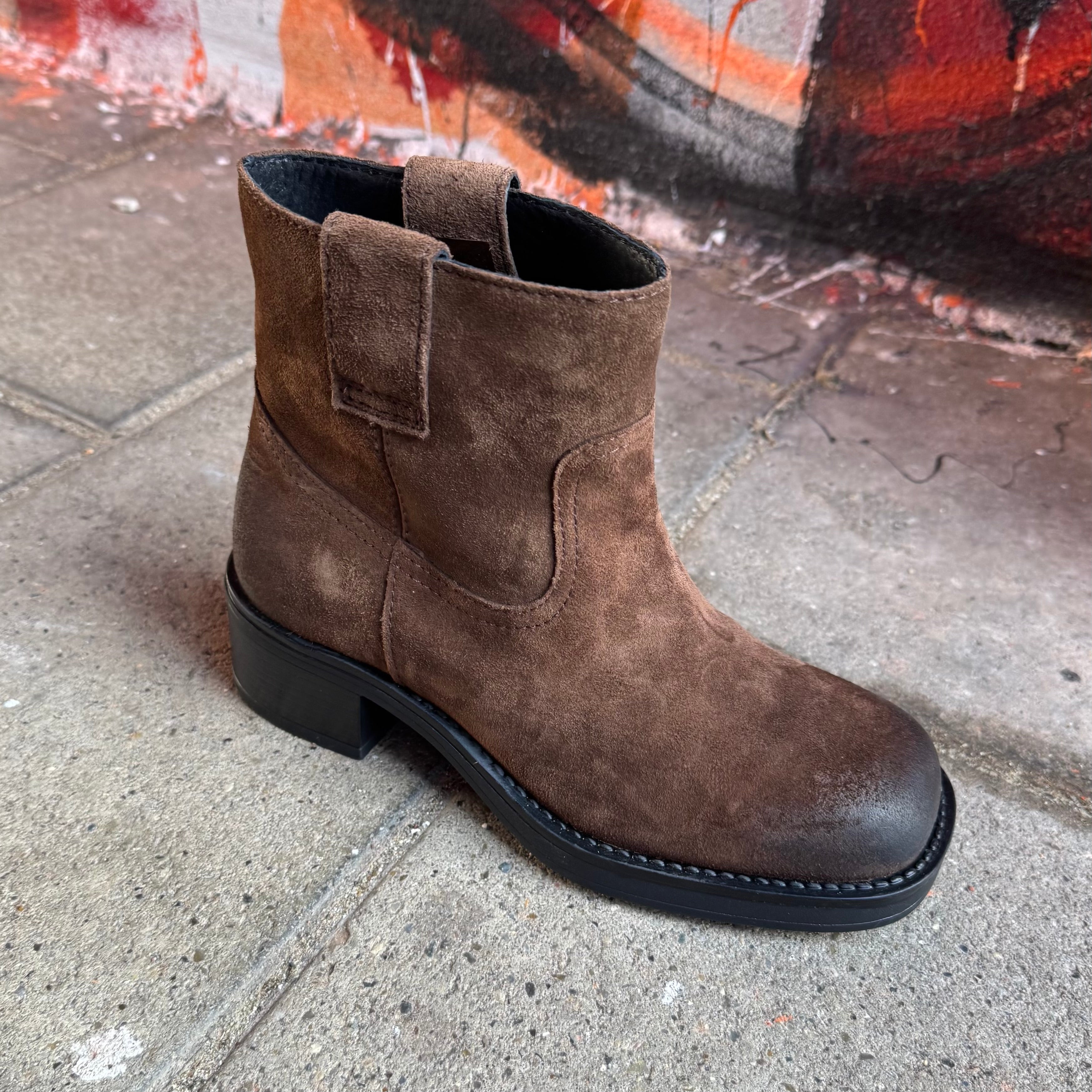 PAVEMENT - STØVLE - JENNY SUEDE 24199 - BROWN SUEDE