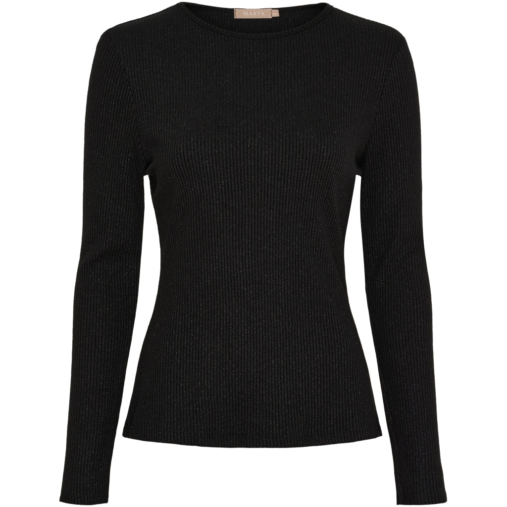 MARTA DU CHATEAU - BLUSE - LUNARA 38915M - SORT