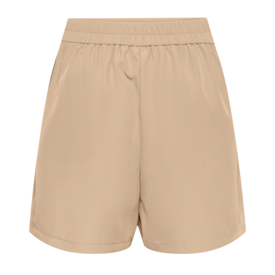 PIECES - SHORTS - BOSSY 17146360 - SILVER MINK