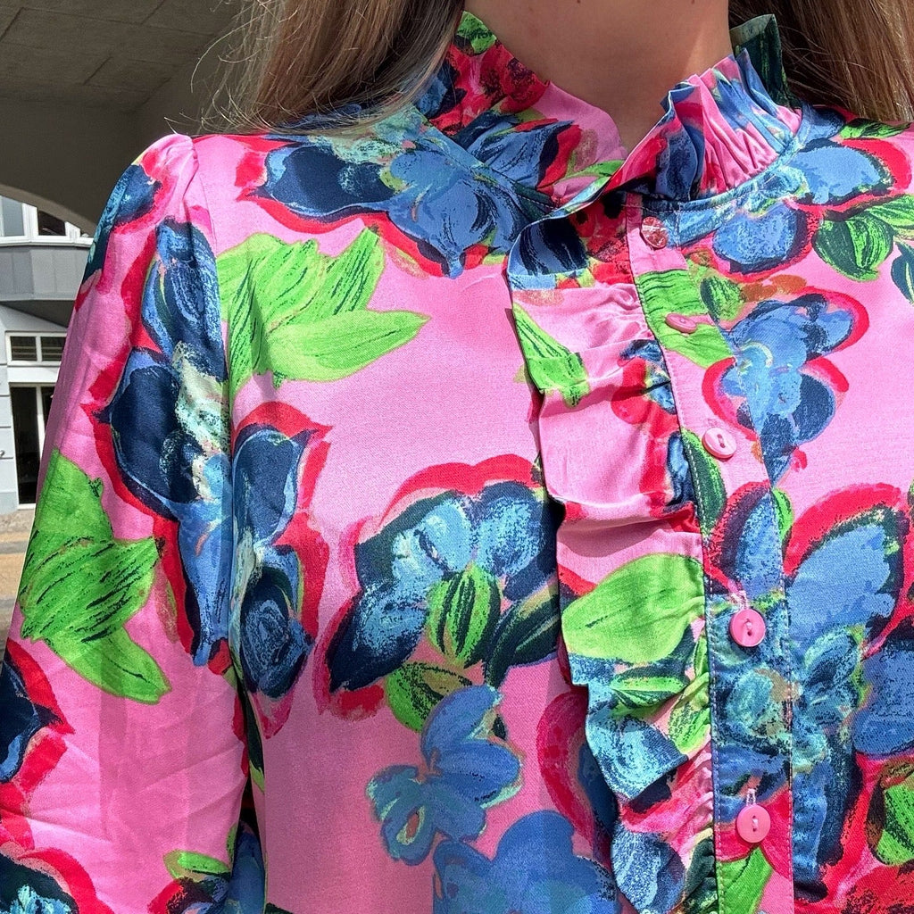NÜMPH - BLUSE - GABBY 704417 - FUCHSIA PINK