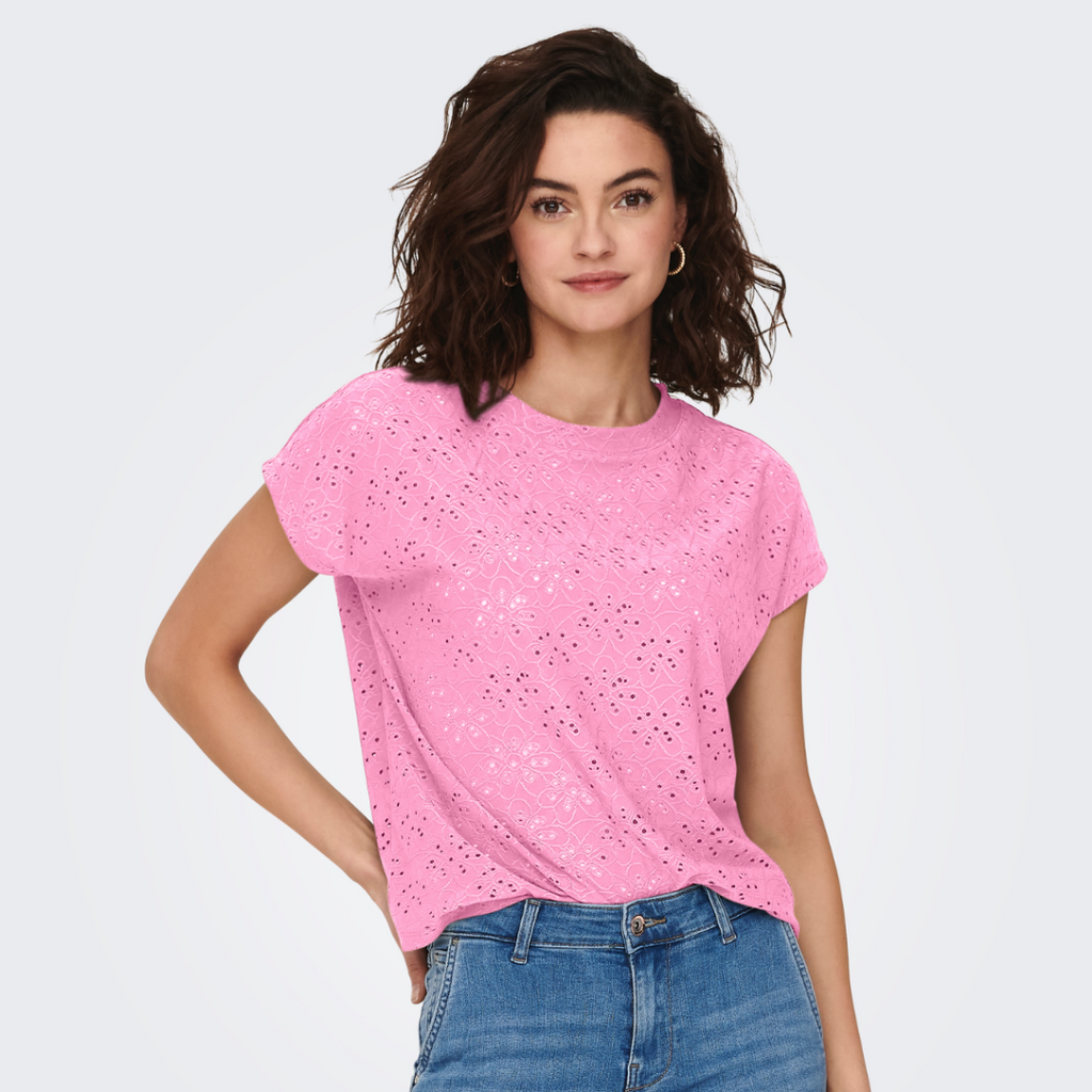 ONLY - T SHIRT - SMILLA 15231005 - BONBON