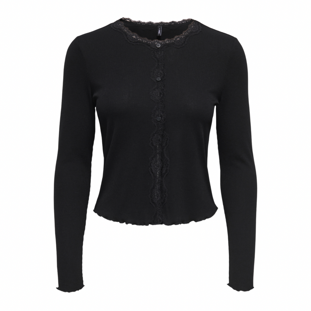 ONLY - CARDIGAN - ENEA LACE 15361331 - SORT