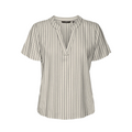 VERO MODA - TOP - MYMILO 10303660 - SILVER LINING/ANJA OBSIDIAN STRIPES