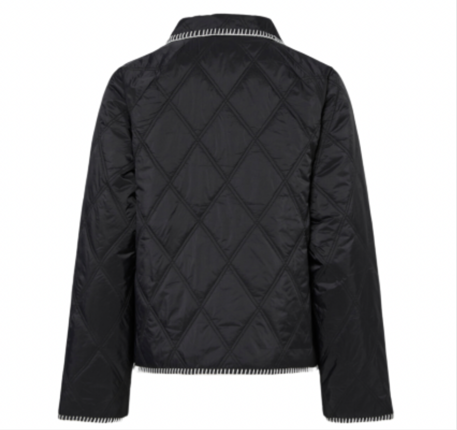 PIECES - JAKKE - NAIMA 17151425 - BLACK DETAIL/CLOUD DANCER