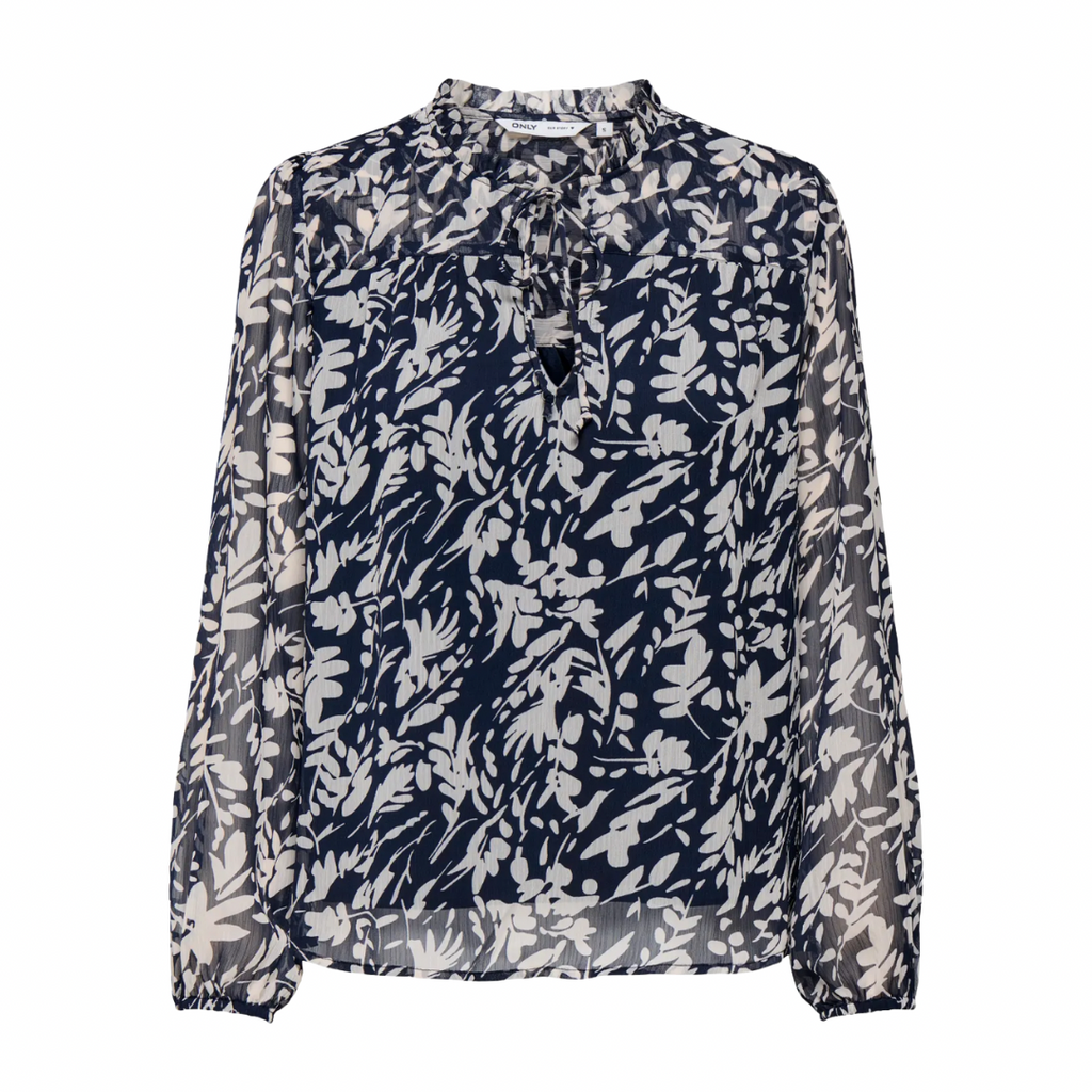 ONLY - BLUSE - DITSY 15229700 - NIGHT SKY/HEMA FLOWER PUMIC