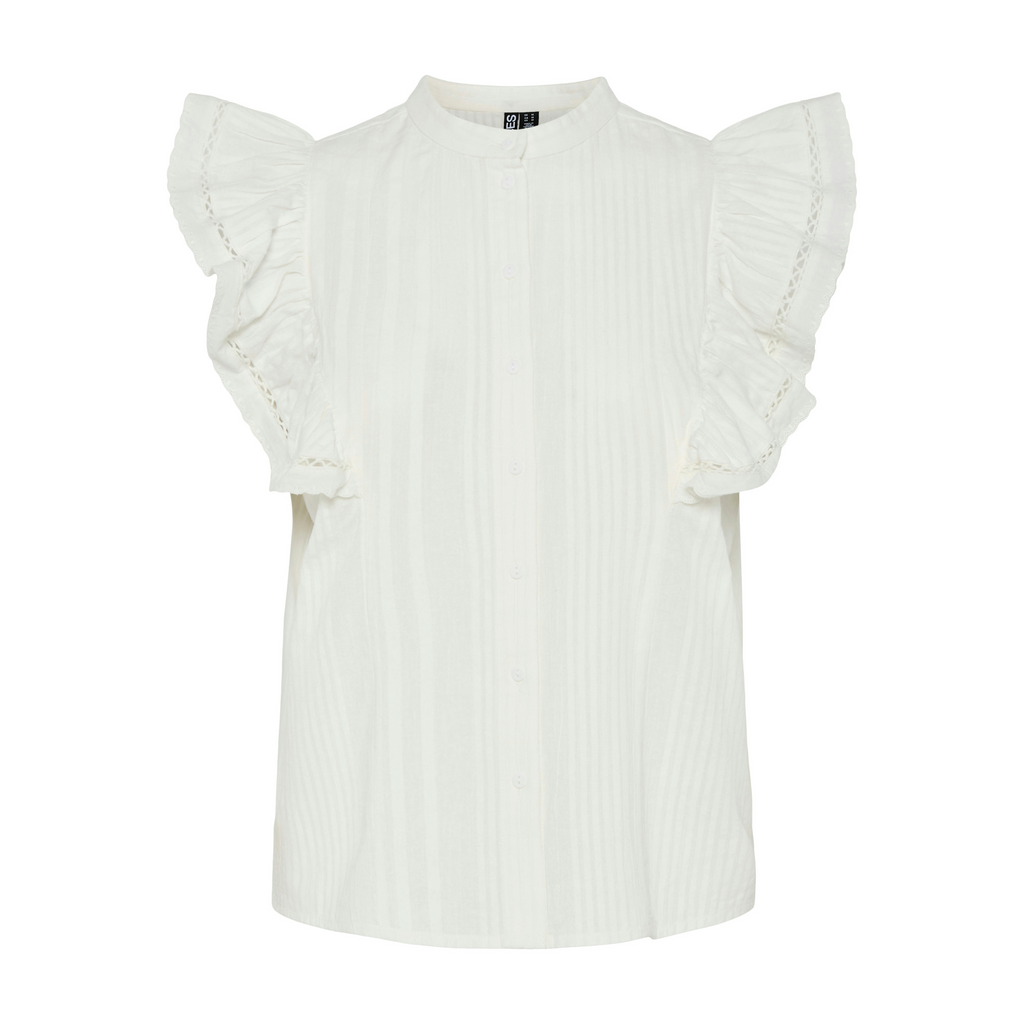 PIECES - TOP - SIKKA 17156363 - CLOUD DANCER