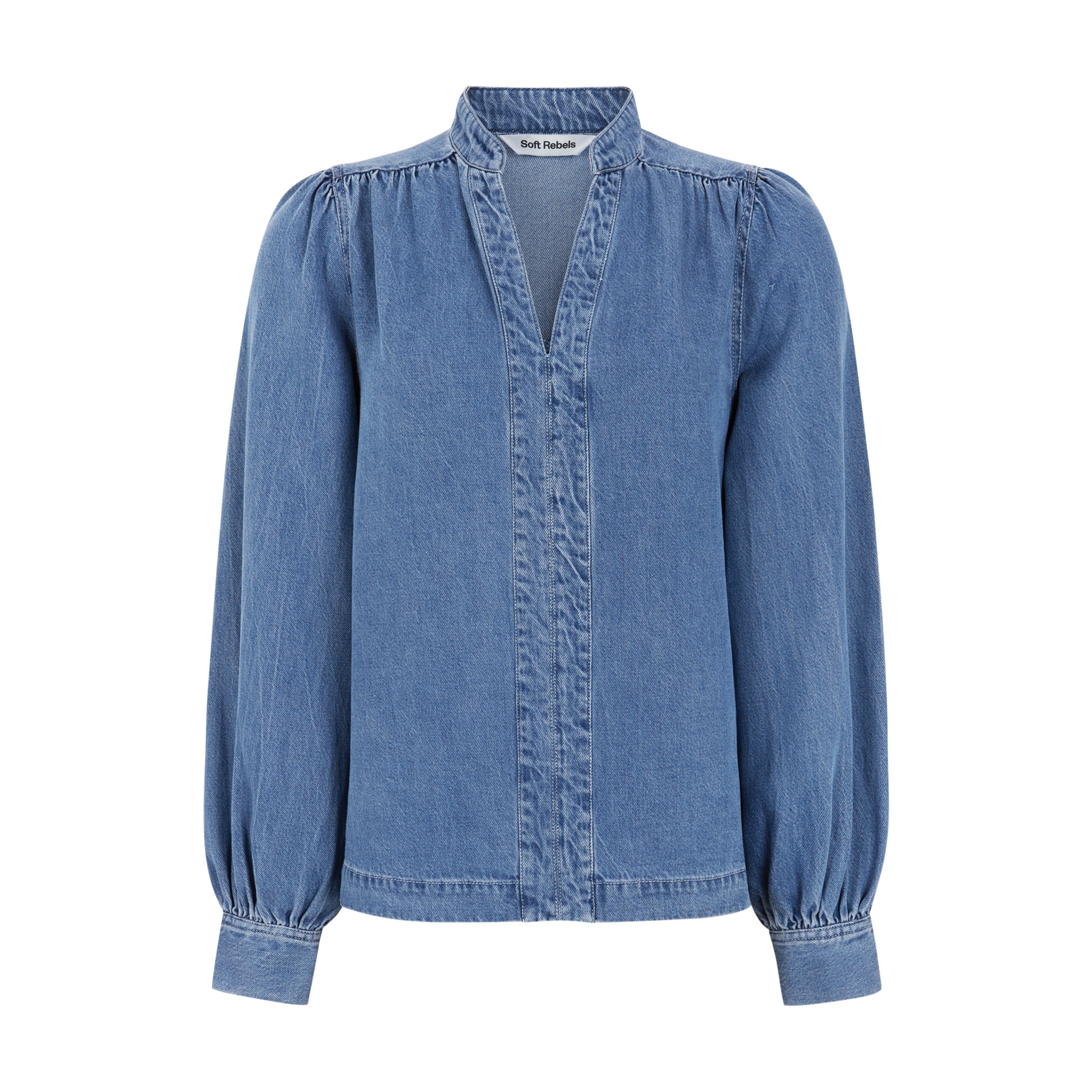 SOFT REBELS - BLUSE - CHRISTY SR225-806 - GREYISH LIGHT BLUE