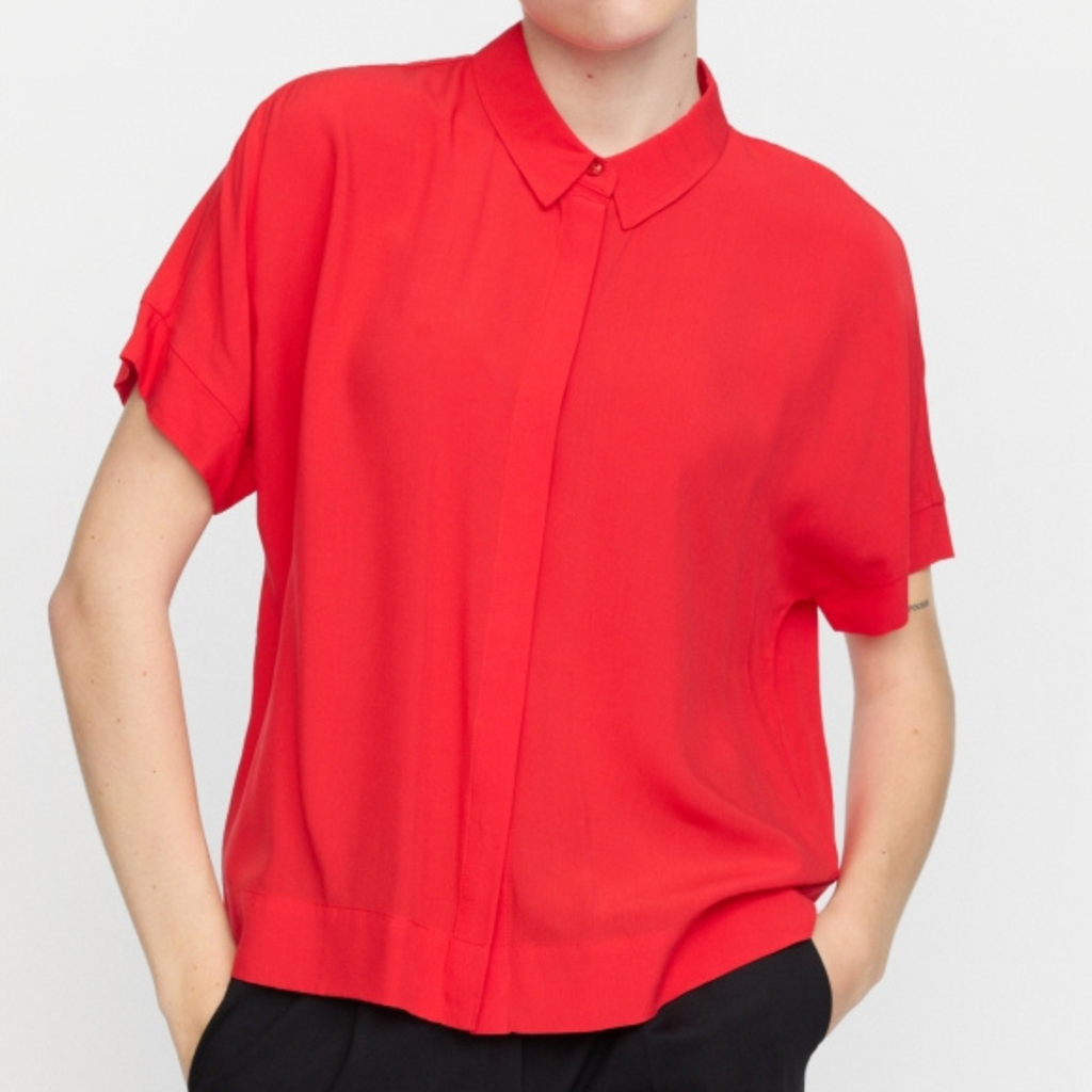 SOFT REBELS - SKJORTE - FREEDOM SR321-747 - RACING RED