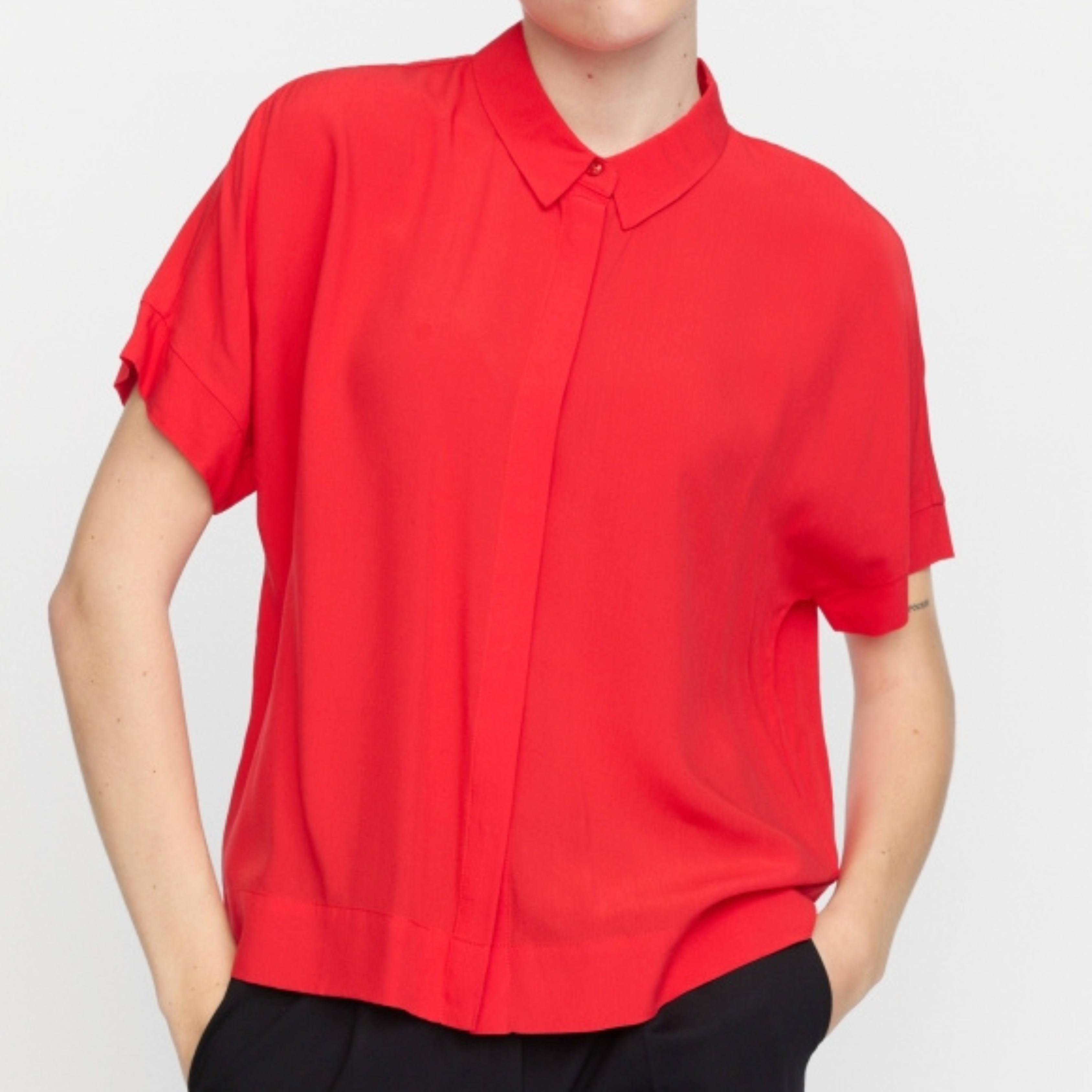 SOFT REBELS - SKJORTE - FREEDOM SR321-747 - RACING RED