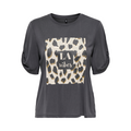 ONLY - T-SHIRT - FREE LIFE 15349921 - BLACKENED PEARL/VIBES