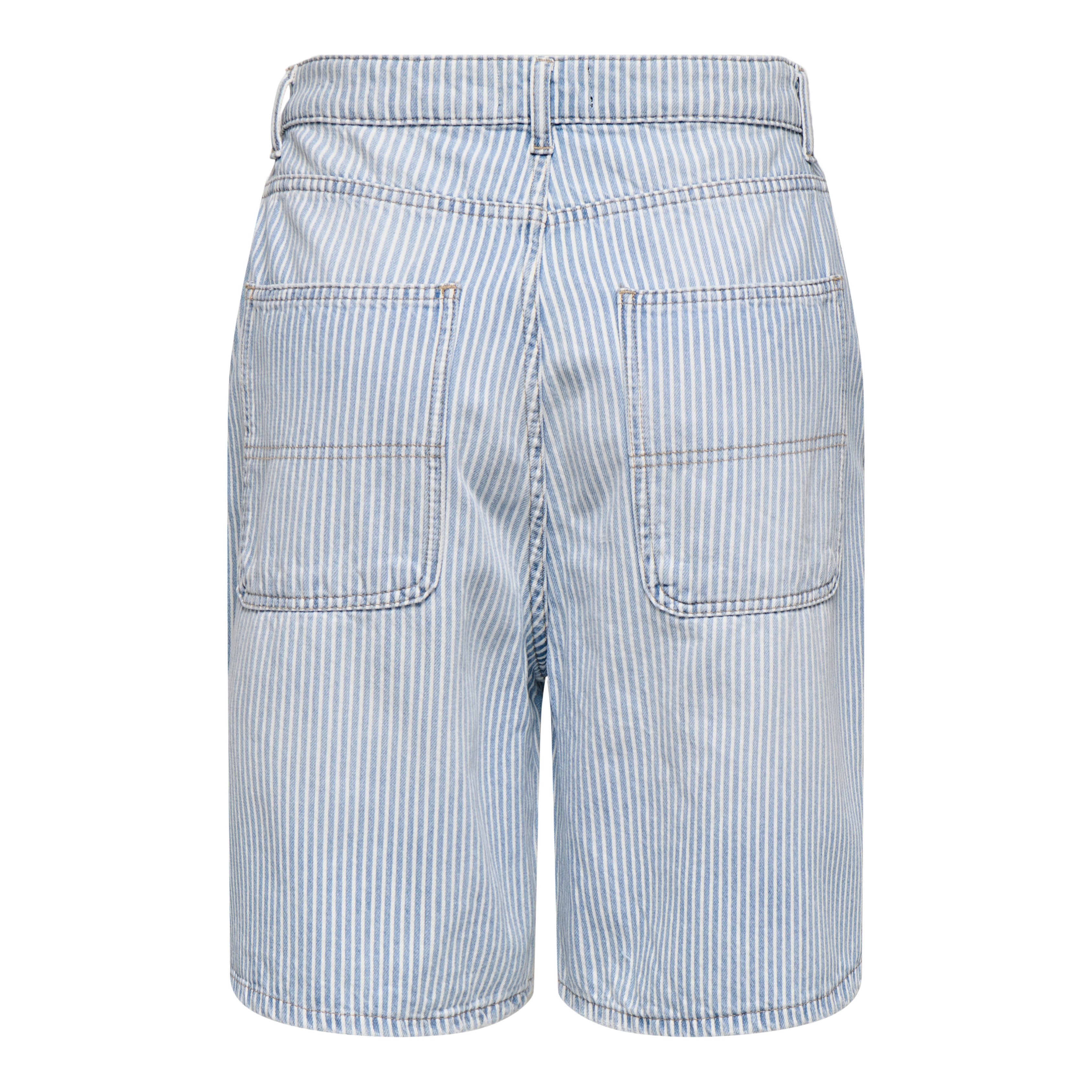 ONLY - SHORTS - GIA 15344282 - LIGHT BLUE DENIM/WHITE STRIPES