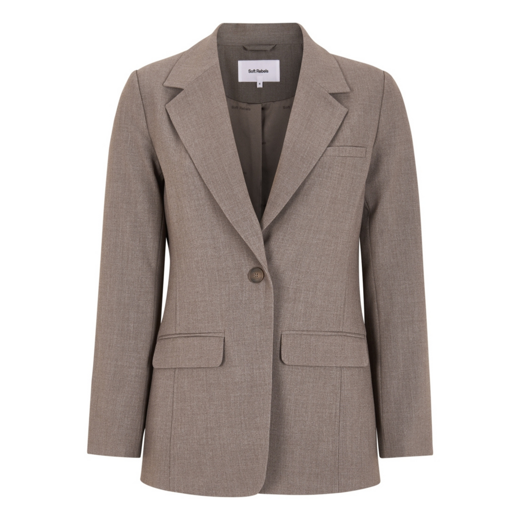 SOFT REBELS - BLAZER - VILJA SR125-710 - COFFEE QUARTZ
