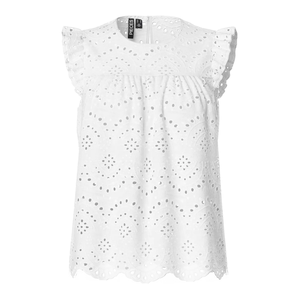 PIECES - TOP - VILDE 17154746 - BRIGHT WHITE