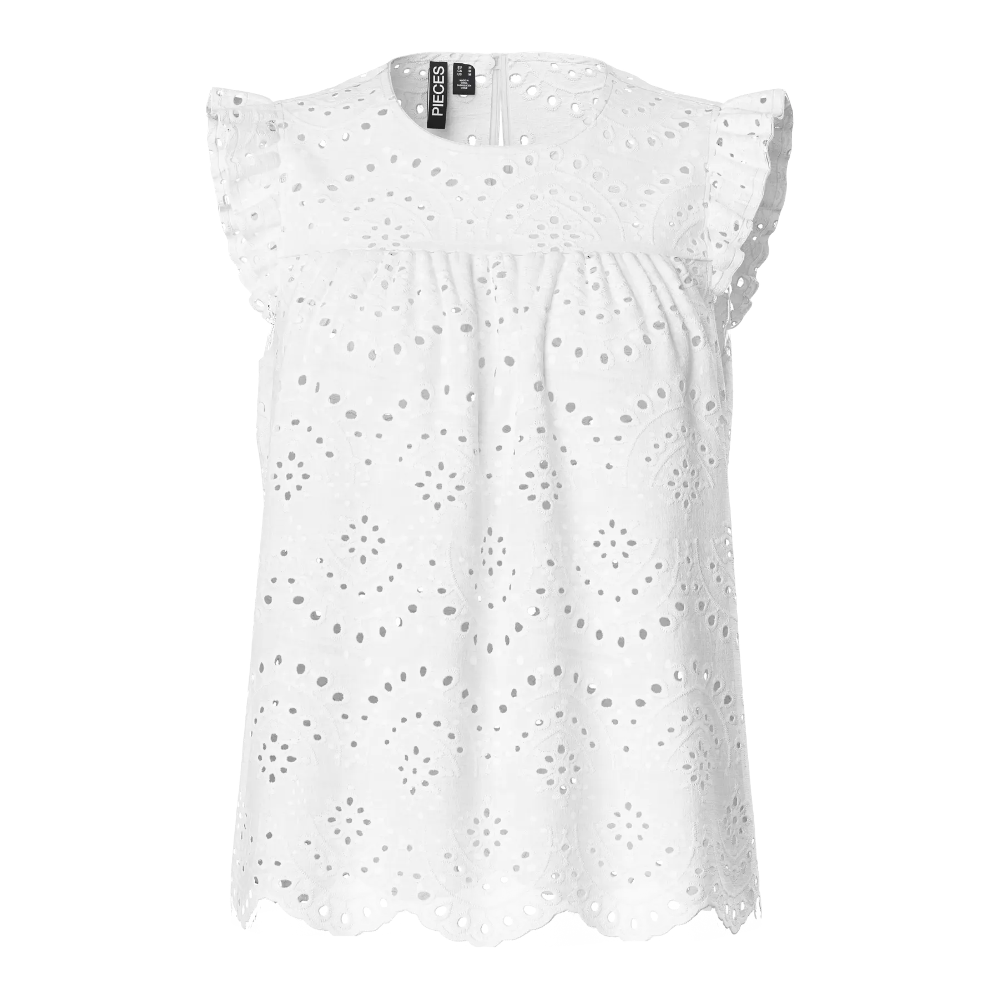 PIECES - TOP - VILDE 17154746 - BRIGHT WHITE