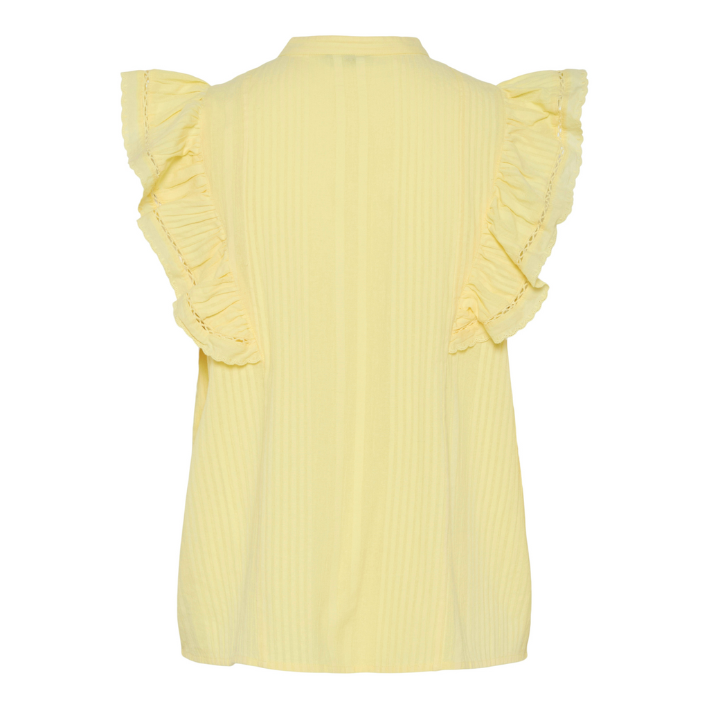 PIECES - TOP - SIKKA 17156363 - PALE BANANA