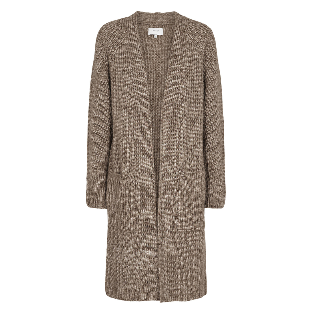NÜMPH - CARDIGAN - ZINDI 703357 - FOSSIL MELANGE