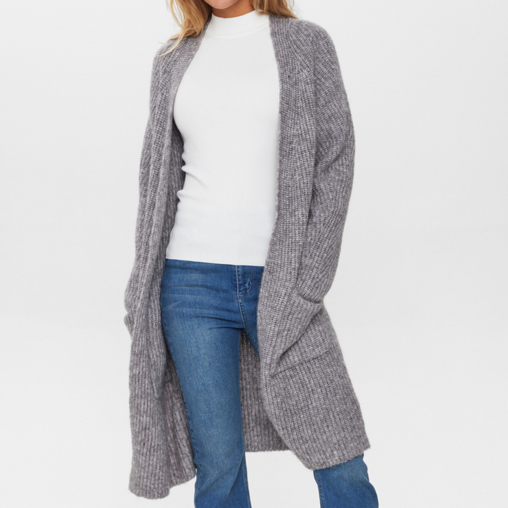 NÜMPH - CARDIGAN - ZINDI 703357 - STORM FRONT MELANGE