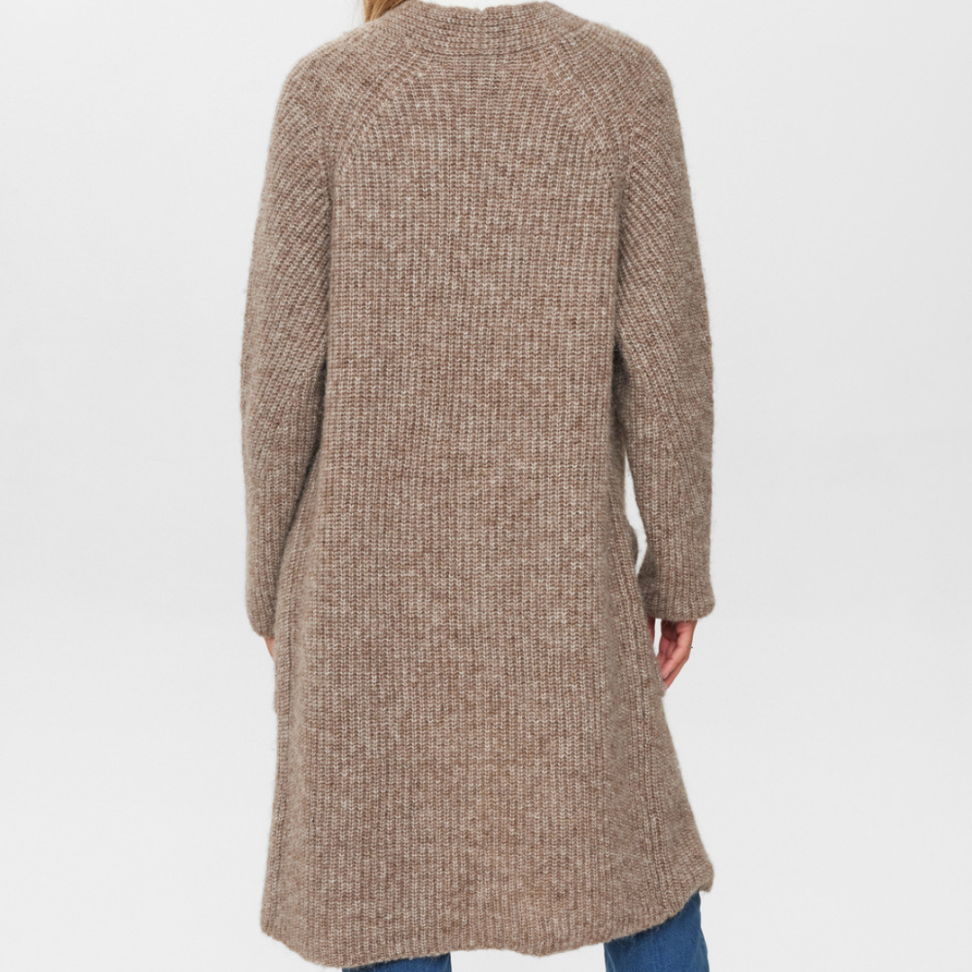 NÜMPH - CARDIGAN - ZINDI 703357 - FOSSIL MELANGE