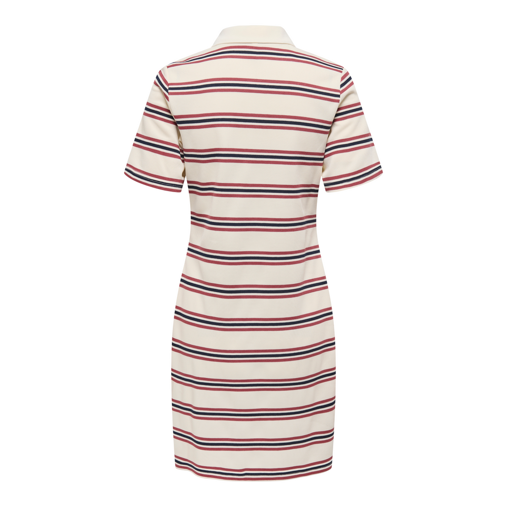 ONLY - POLO KJOLE - EVIE 15357166 - ANTIQUE WHITE/NAVY BLAZER/RUBY WINE
