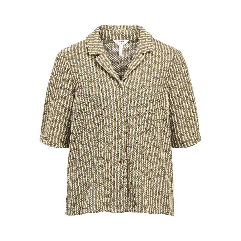 OBJECT - SKJORTE - ISJA 23046753 - CAPULET OLIVE/SANDSHELL