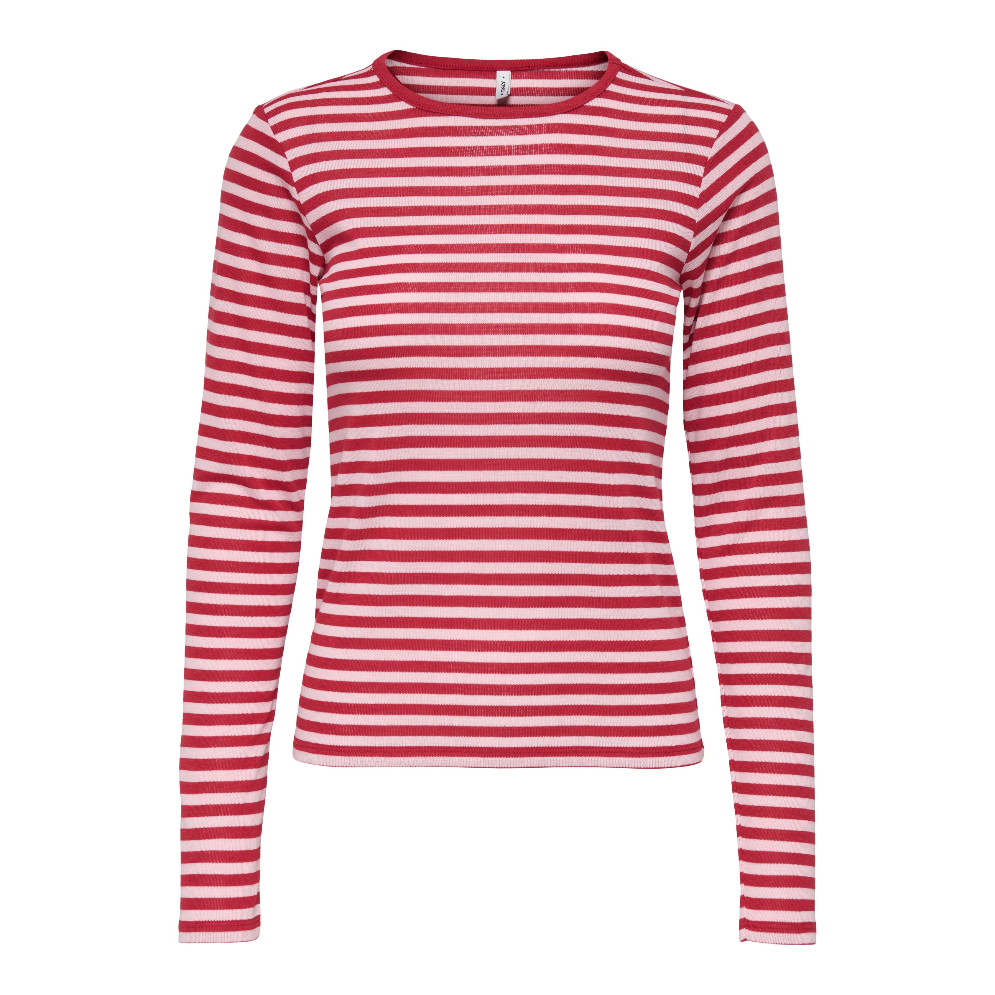 ONLY - BLUSE - ELLI RIB 15375353 - PARFAIT PINK/SALSA STRIPES