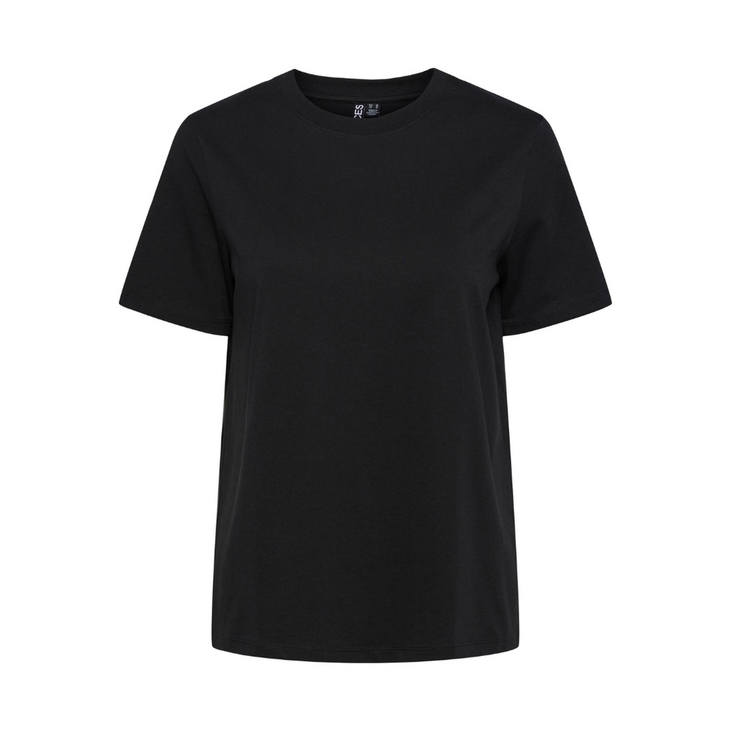 PIECES - T-SHIRT - RIA SOLID 17140802 - SORT