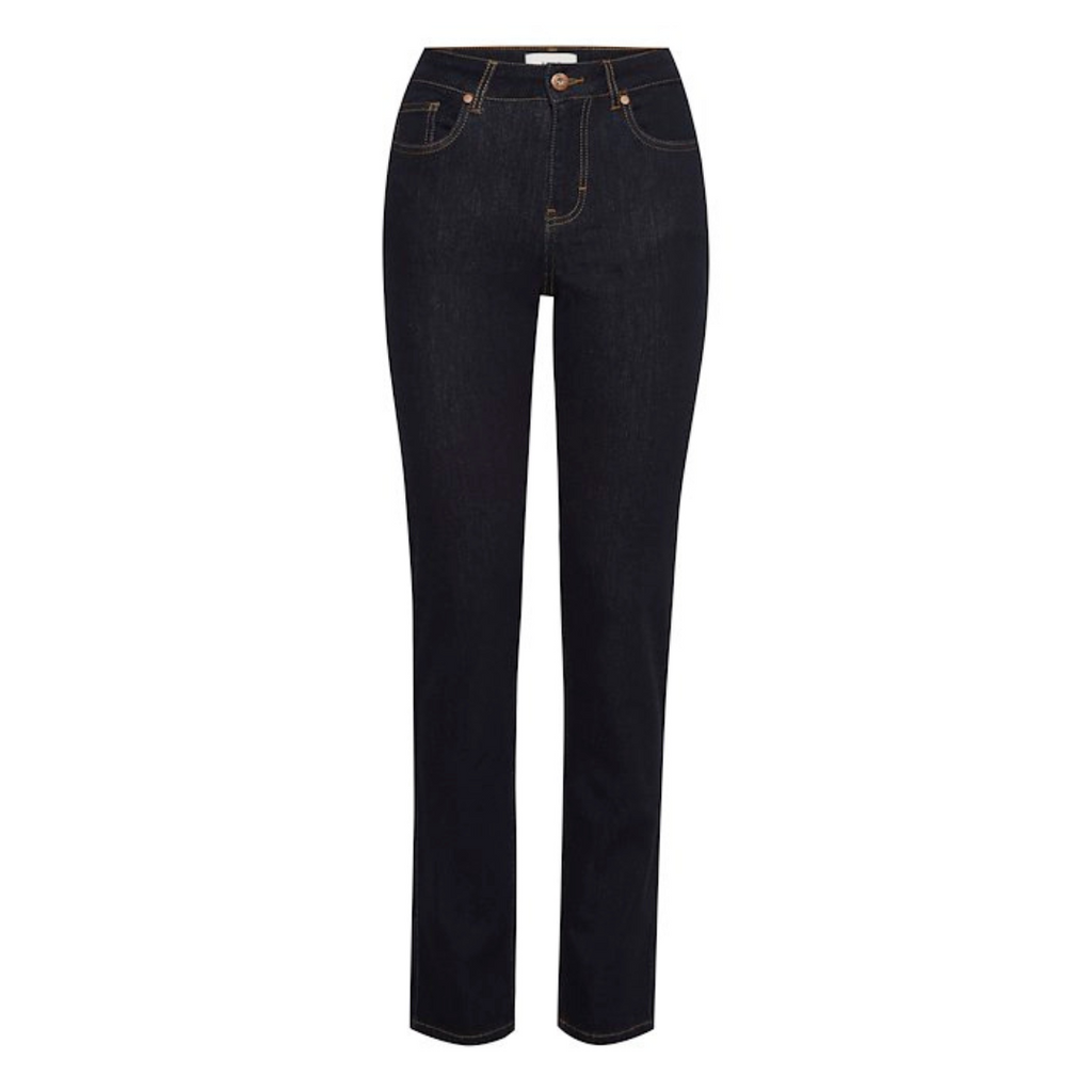 PULZ JEANS - JEANS - EMMA 50206336 - UN-WASH DARK BLUE