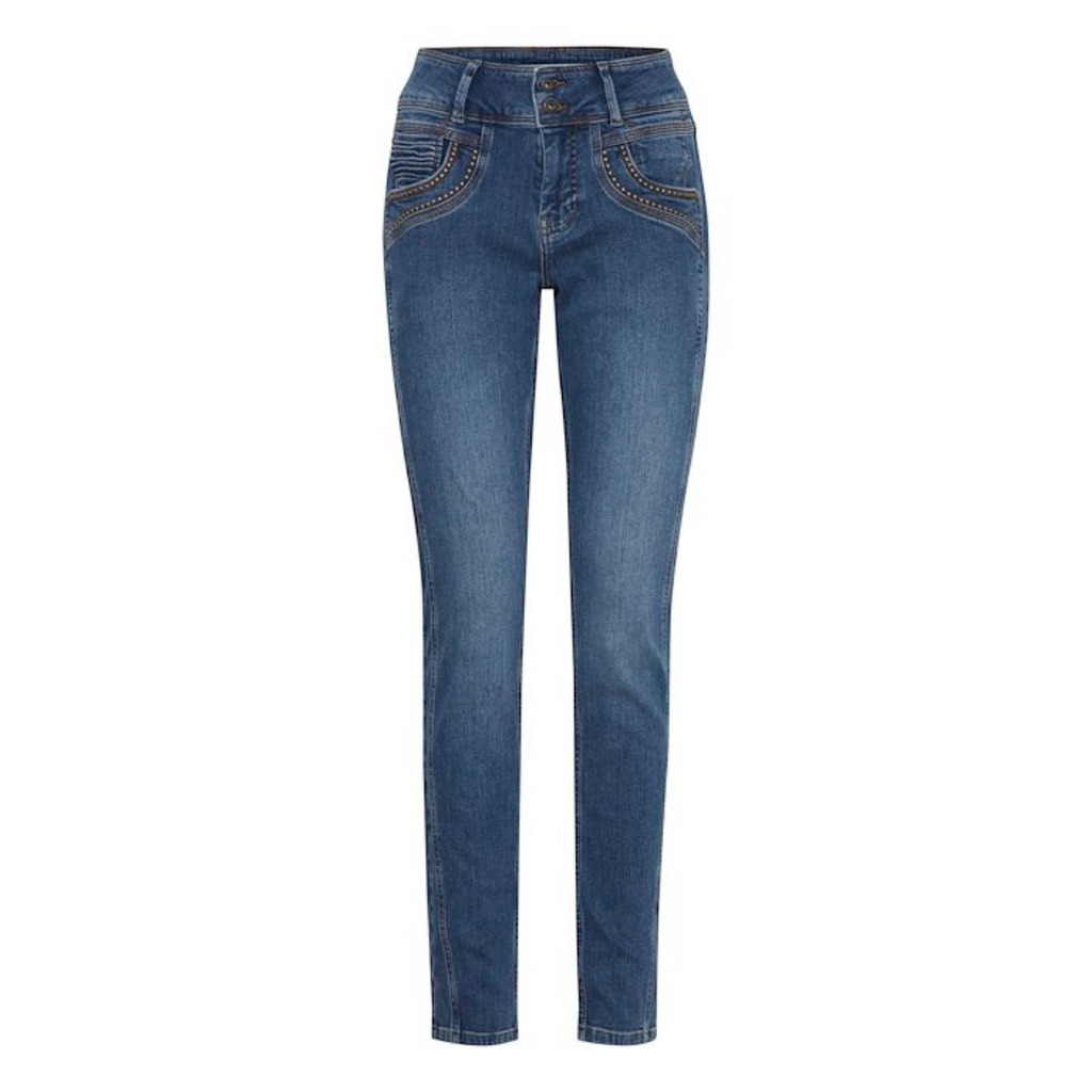 PULZ JEANS - JEANS - STACIA 50207720 - MEDIUM BLUE