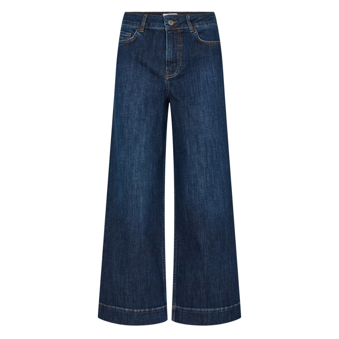 NÜMPH - JEANS - PARIS CROPPED 703759 - DARK BLUE DENIM