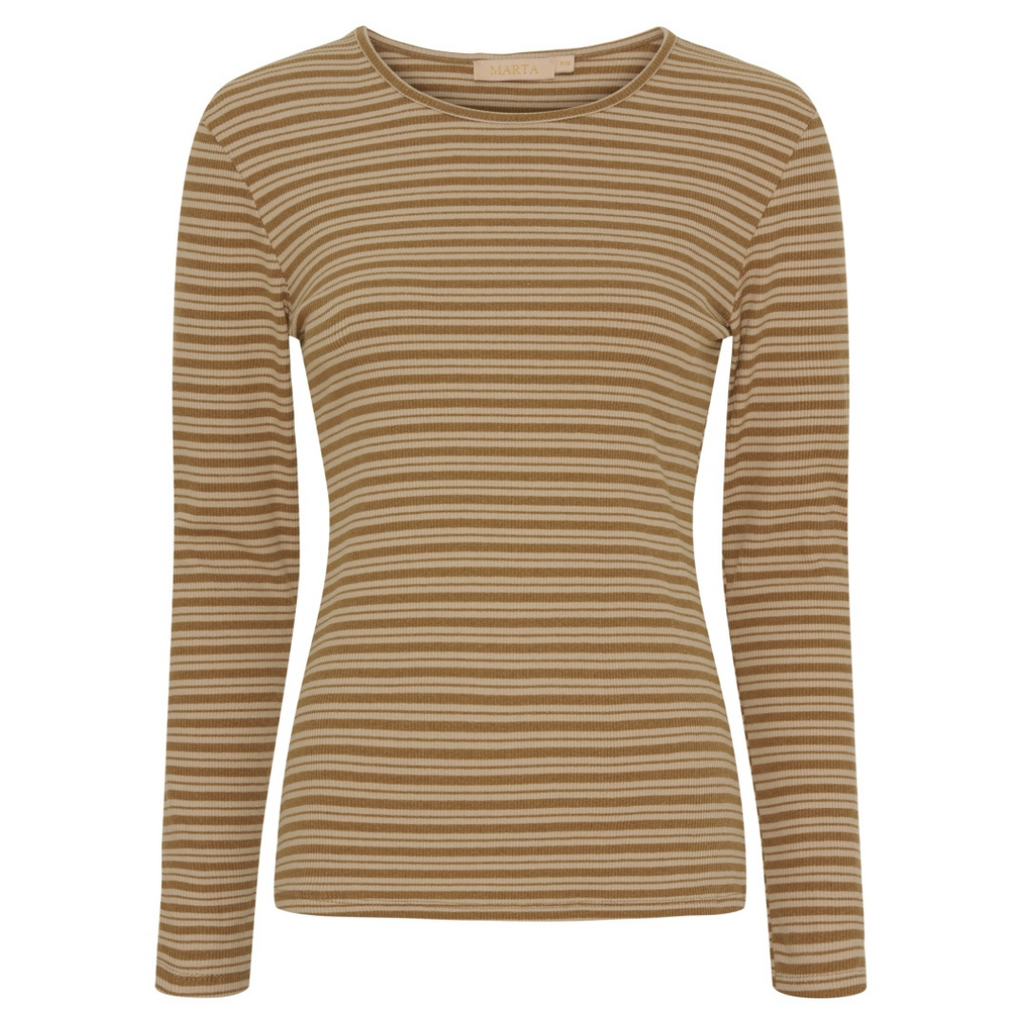 MARTA DU CHATEAU - BLUSE - NOEMIE 6546 - CAMELLO/BEIGE