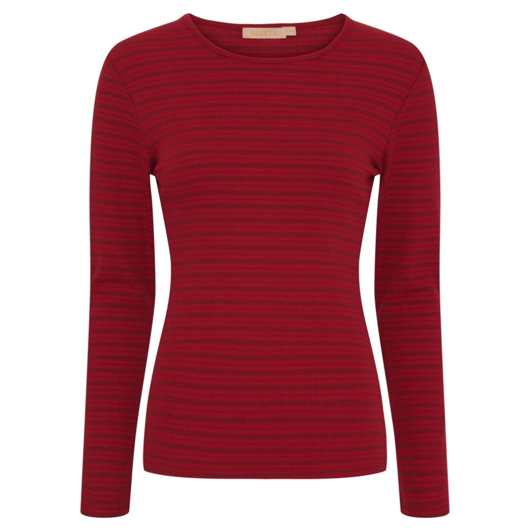 MARTA DU CHATEAU - BLUSE - NOEMIE 6546 - VINO/ROBINO