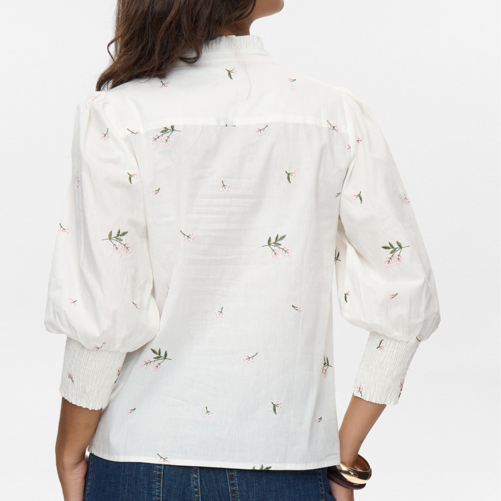 NÜMPH - SKJORTE - TALLIE 706618 - BRIGHT WHITE