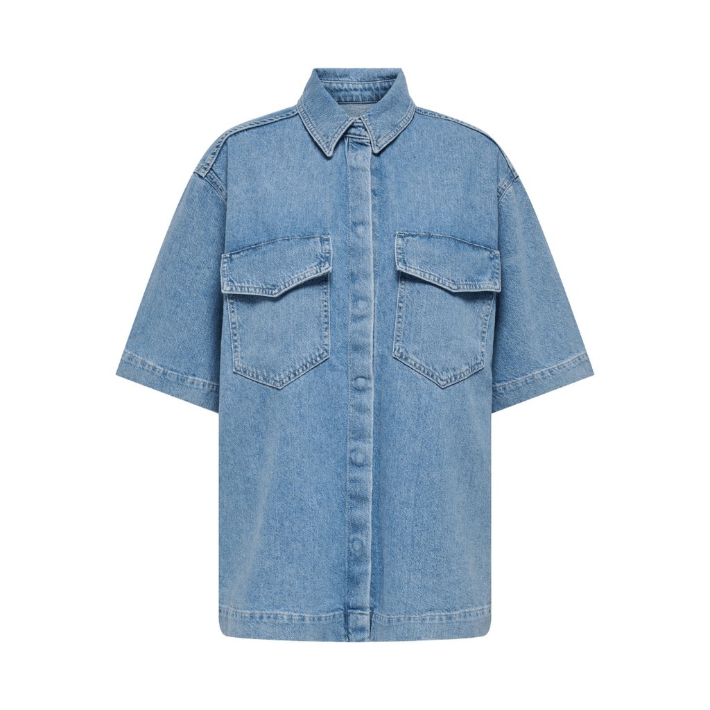 ONLY - SKJORTE - SOPHIE 15295757 - LIGHT BLUE DENIM