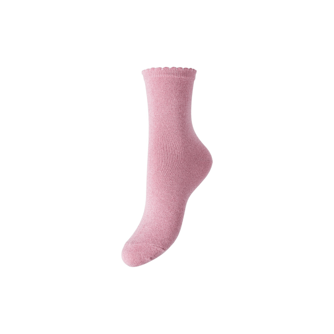 PIECES - GLIMMERSTRØMPE - SEBBY 17078534 - BEGONIA PINK