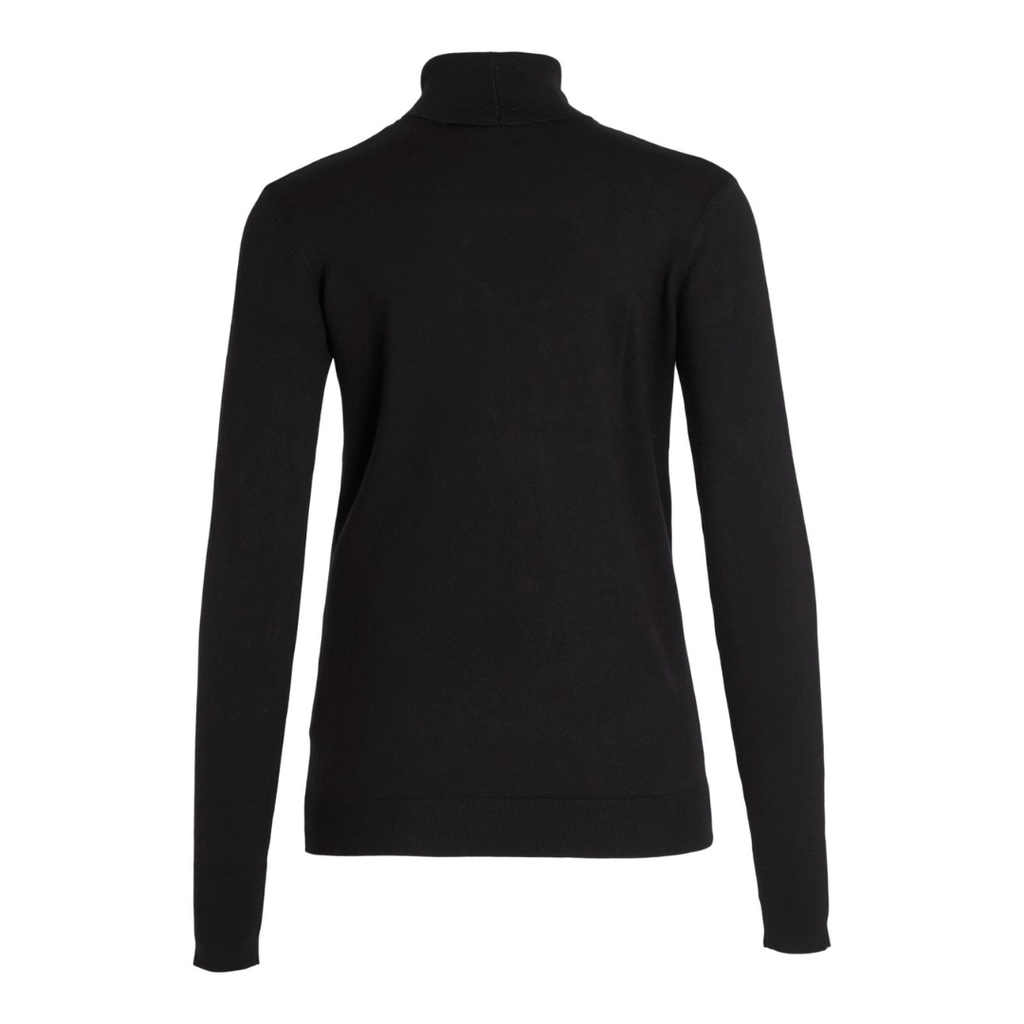 VILA - BLUSE - JENEVE ROLLNECK 14077843 - SORT