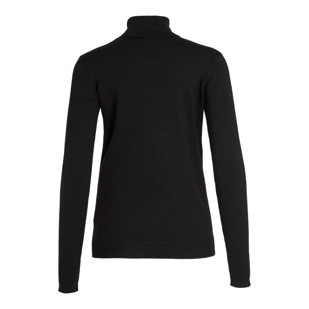 VILA - BLUSE - JENEVE ROLLNECK 14077843 - SORT