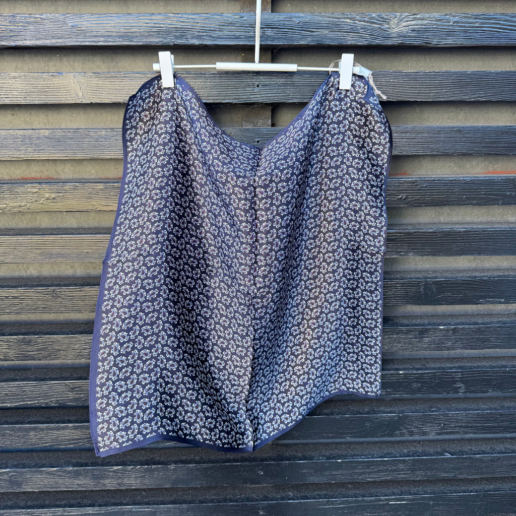 BY LUND - SILKE TØRKLÆDE - NAVY