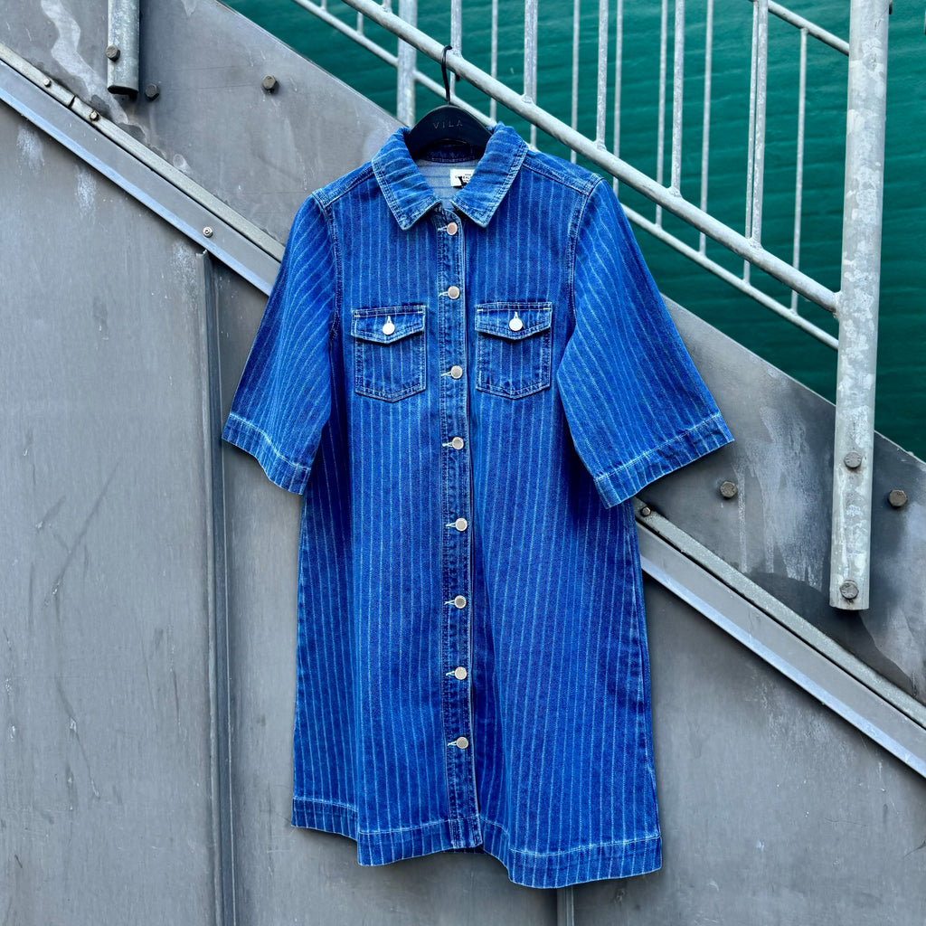 GLOBAL FUNK - KJOLE - MIRA 73378815 - MID BLUE STRIPE
