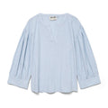 VERO MODA - BLUSE - PRESLEY 10326178 - DUSTY BLUE/SNOW WHITE