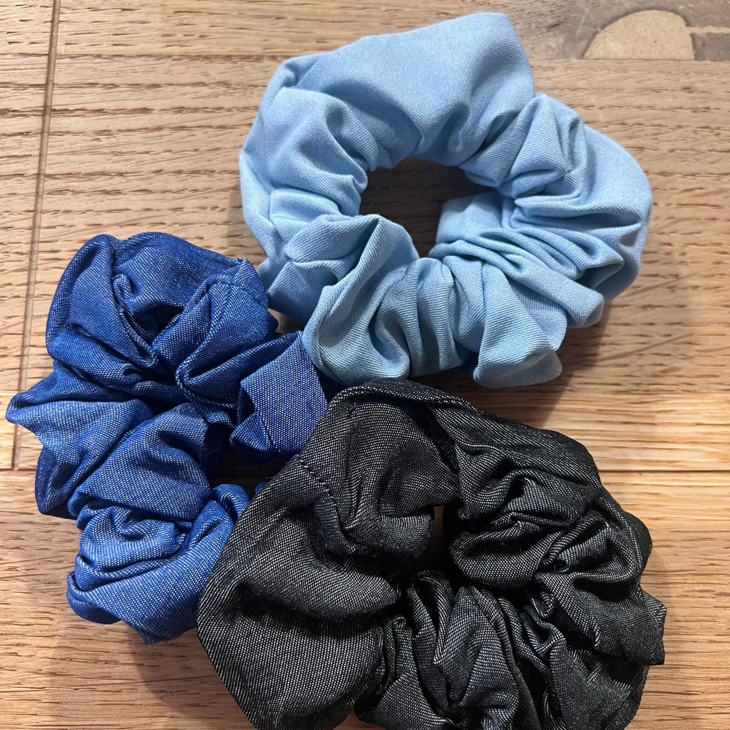 ONLY - SCRUNCHIE - 15334020 - DARK BLUE DENIM