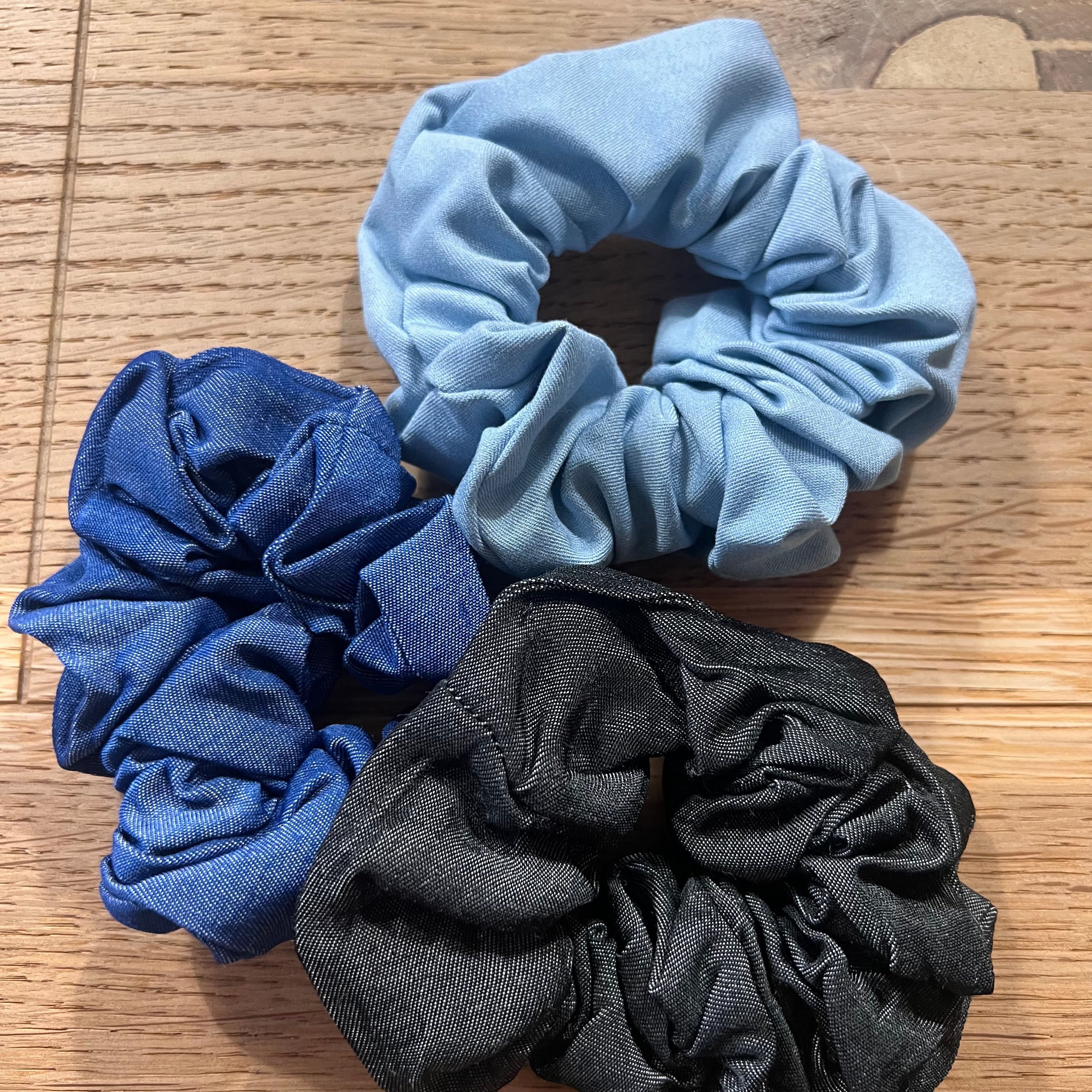 ONLY - SCRUNCHIE - 15334020 - DARK BLUE DENIM