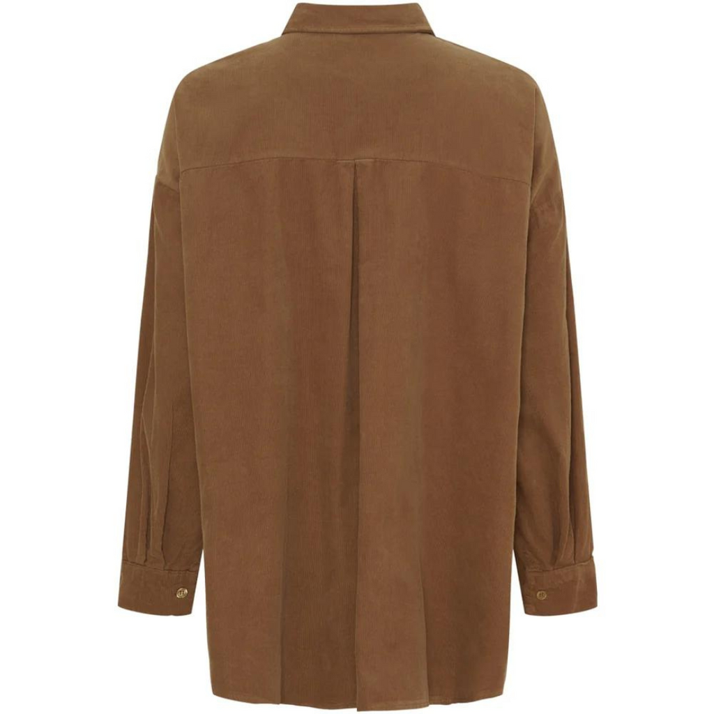 MARTA DU CHATEAU - SKJORTE - GISELLE 248056 - DARK CAMEL