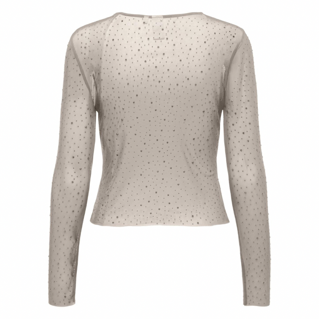 ONLY - BLUSE - SIVAL RHINESTON -  15331787 - CHATEAU GRAY